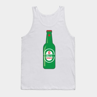 Zero Days Sober – Beer Bottle Funny Sobriety Tank Top